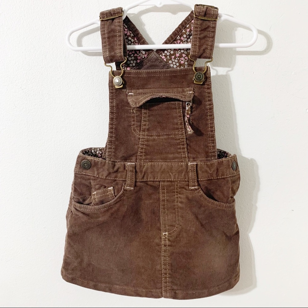 Baby Gap Corduroy Convertible Overalls Skirt